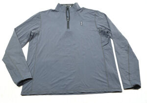 Greyson 1/4 Zip Pullover Mens Small Gray Long Sleeve Stretch Classic Fit Golf